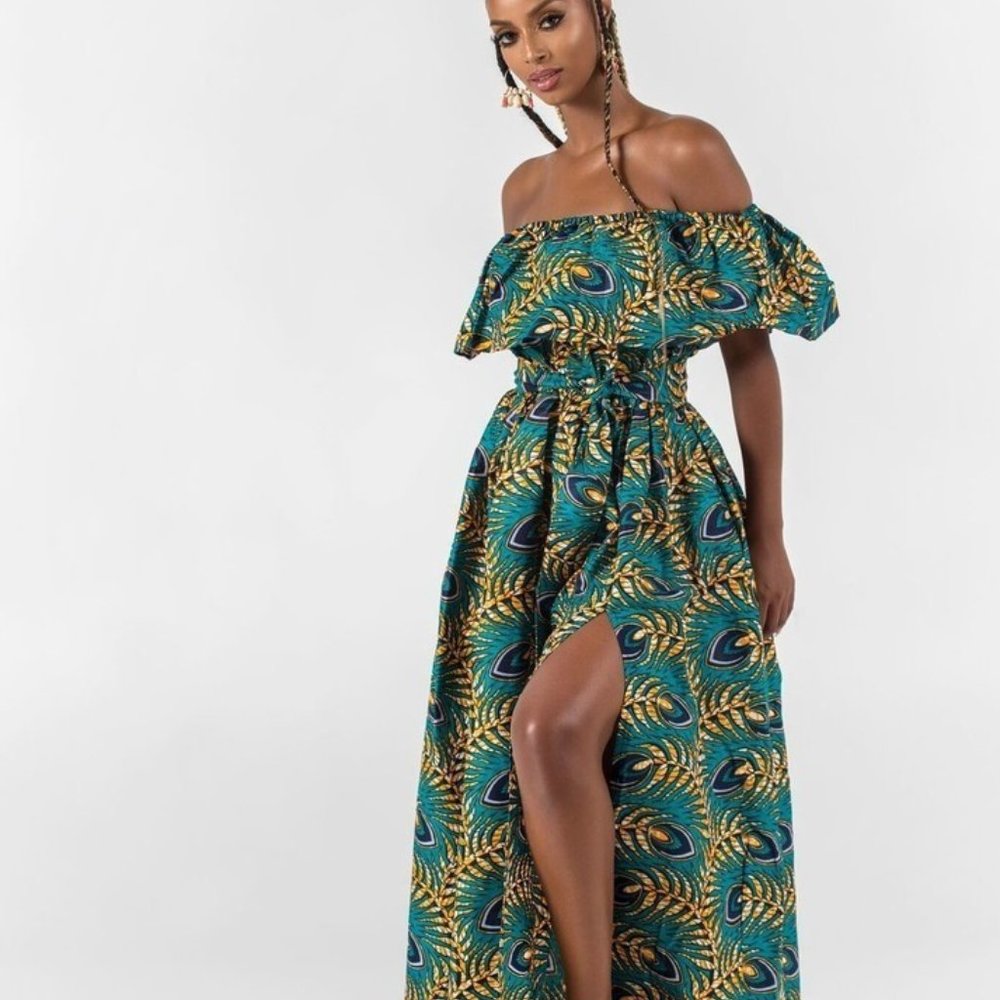Ankara African print Maxi Dress